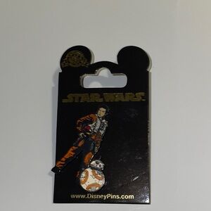 Disney Star Wars Pin with Orange and Black Design